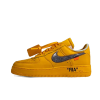 Nike Air Force 1 Low Off-White University Gold Metallic Silver - SnrKickz