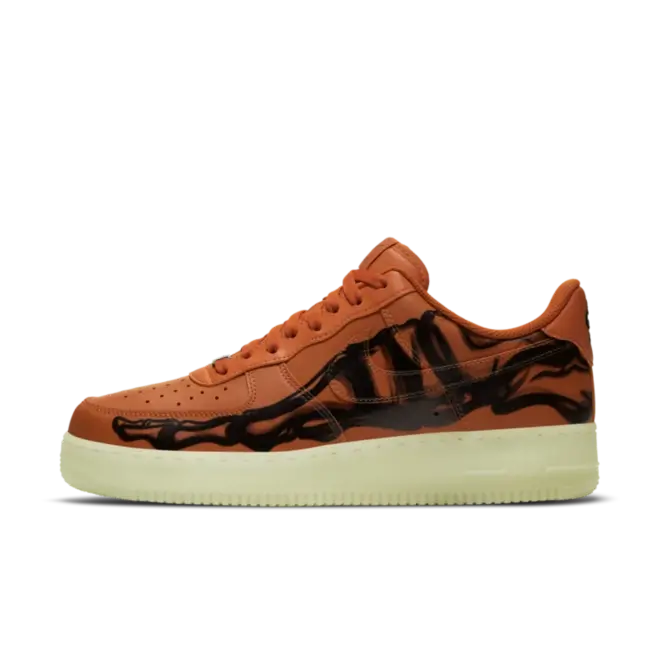 Nike Air Force 1 Low Orange Skeleton Halloween (2020)