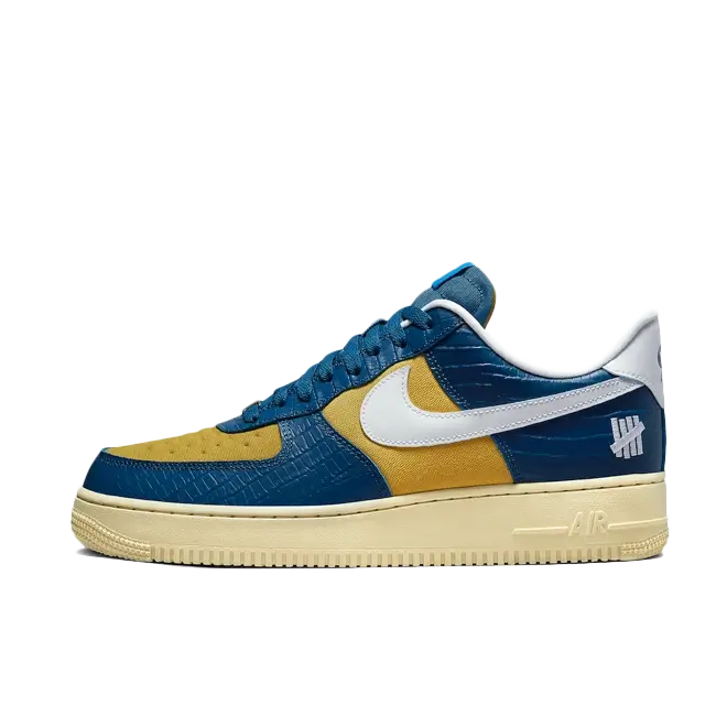 Nike Air Force 1 Low SP Undefeated 5 On It Blue Yellow Croc
