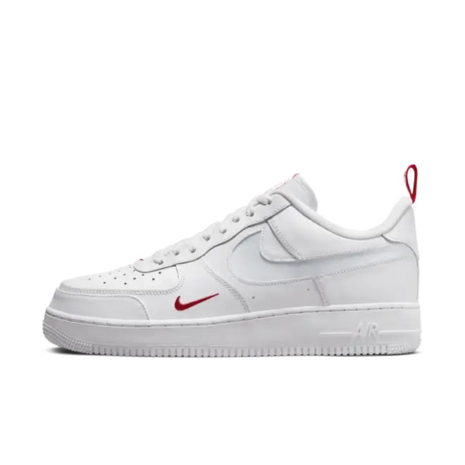 Nike Air Force 1 Low White Red Mini Swoosh