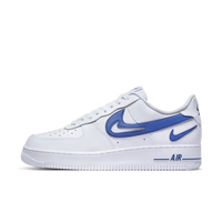Nike Air Force 1 Low '07 FM Cut Out Swoosh White Game Royal - SnrKickz