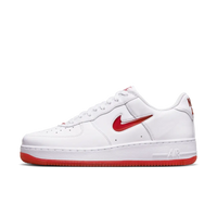 Nike Air Force 1 Low '07 Retro Color of the Month Jewel Swoosh University Red - SnrKickz