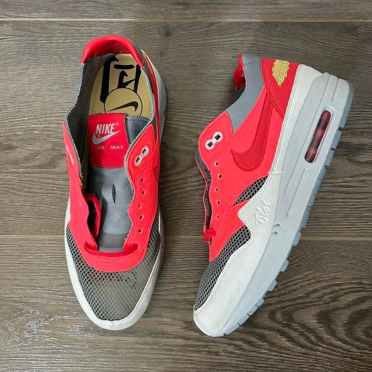 Nike Air Max 1 Clot Solar Red - SnrKickz