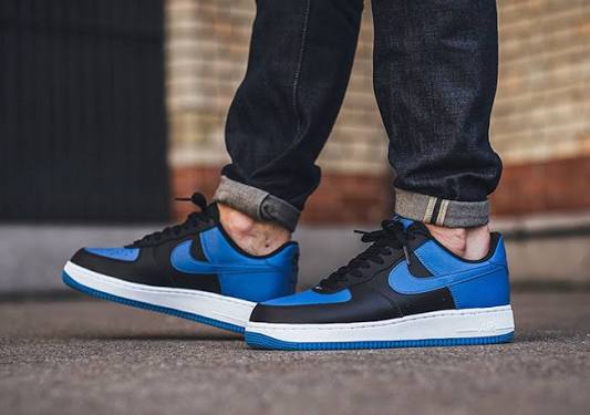 Nike Air Force 1 Low White Black Light Photo Blue (GS) (FN8008-001) | Snrkickz