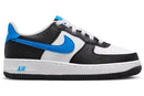 Nike Air Force 1 Low White Black Light Photo Blue (GS) (FN8008-001) | Snrkickz