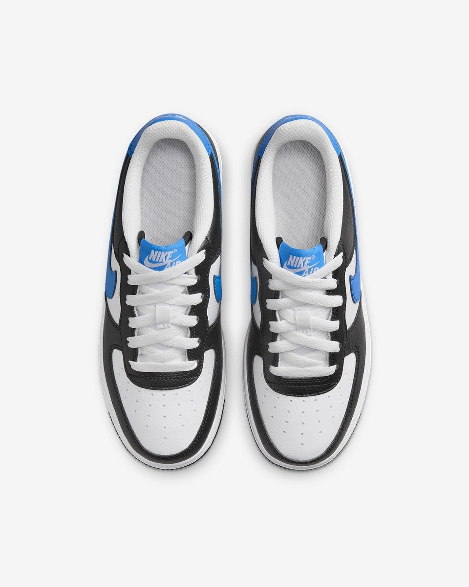 Nike Air Force 1 Low White Black Light Photo Blue (GS) (FN8008-001) | Snrkickz