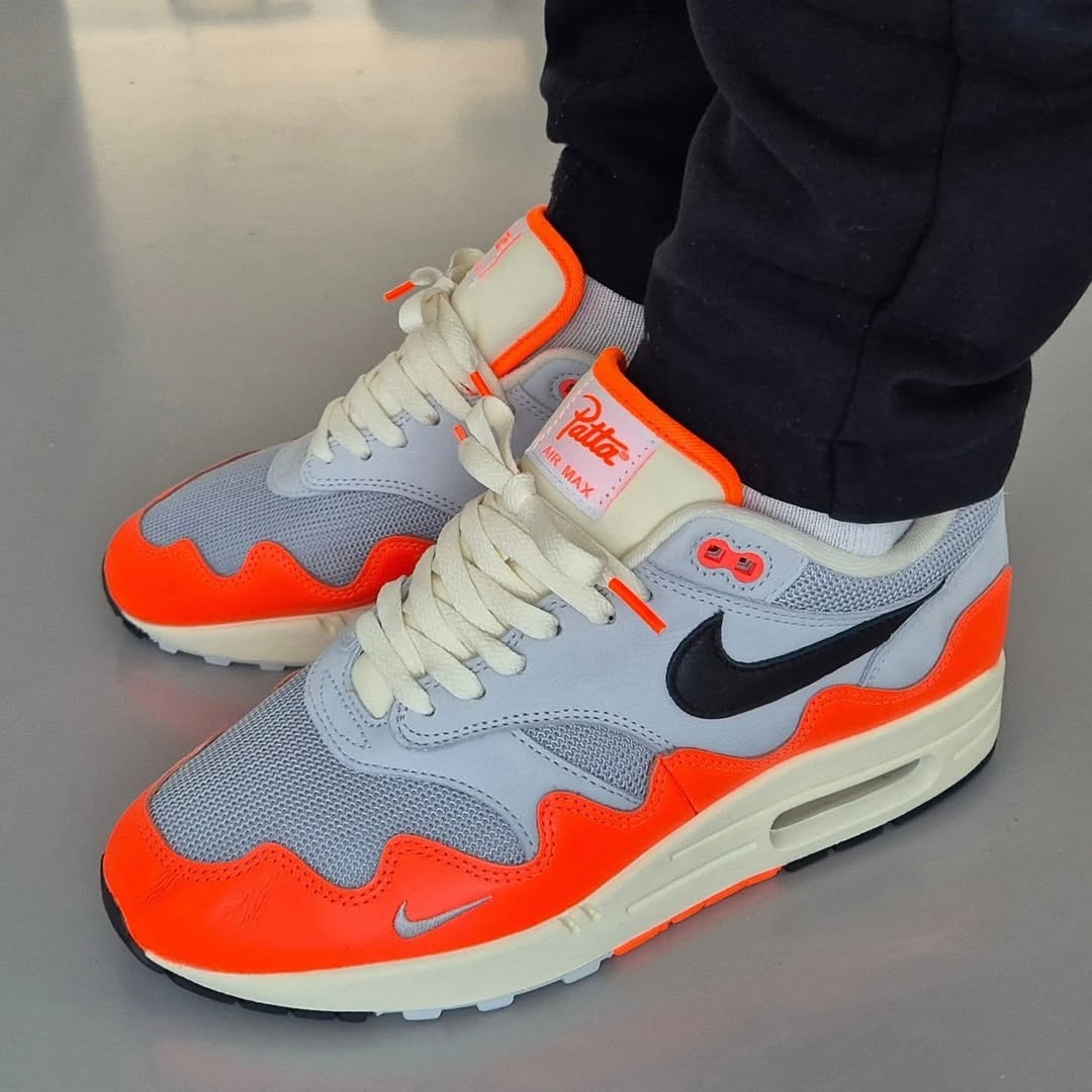 Nike Air Max 1 Patta Waves Hyper Crimson Pure Platinum