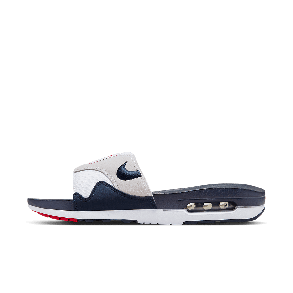 Nike Air Max 1 Slide Obsidian University Red