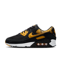 Nike Air Max 90 Black Yellow Ochre Plaid (Women's) (IR5598-001) | Snrkickz