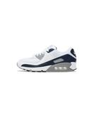 Nike Air Zijkant van de Nike Air Max 90 White Grey Obsidian met witte mesh, grijze panelen en donkere Swoosh – klassieke AM90-stijl met neutrale uitstraling

Max 90 White Grey Obsidan