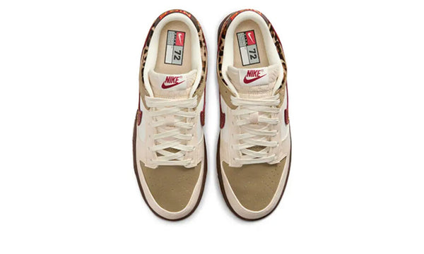 Nike Dunk Low Retro Khaki Team Red Pearl White