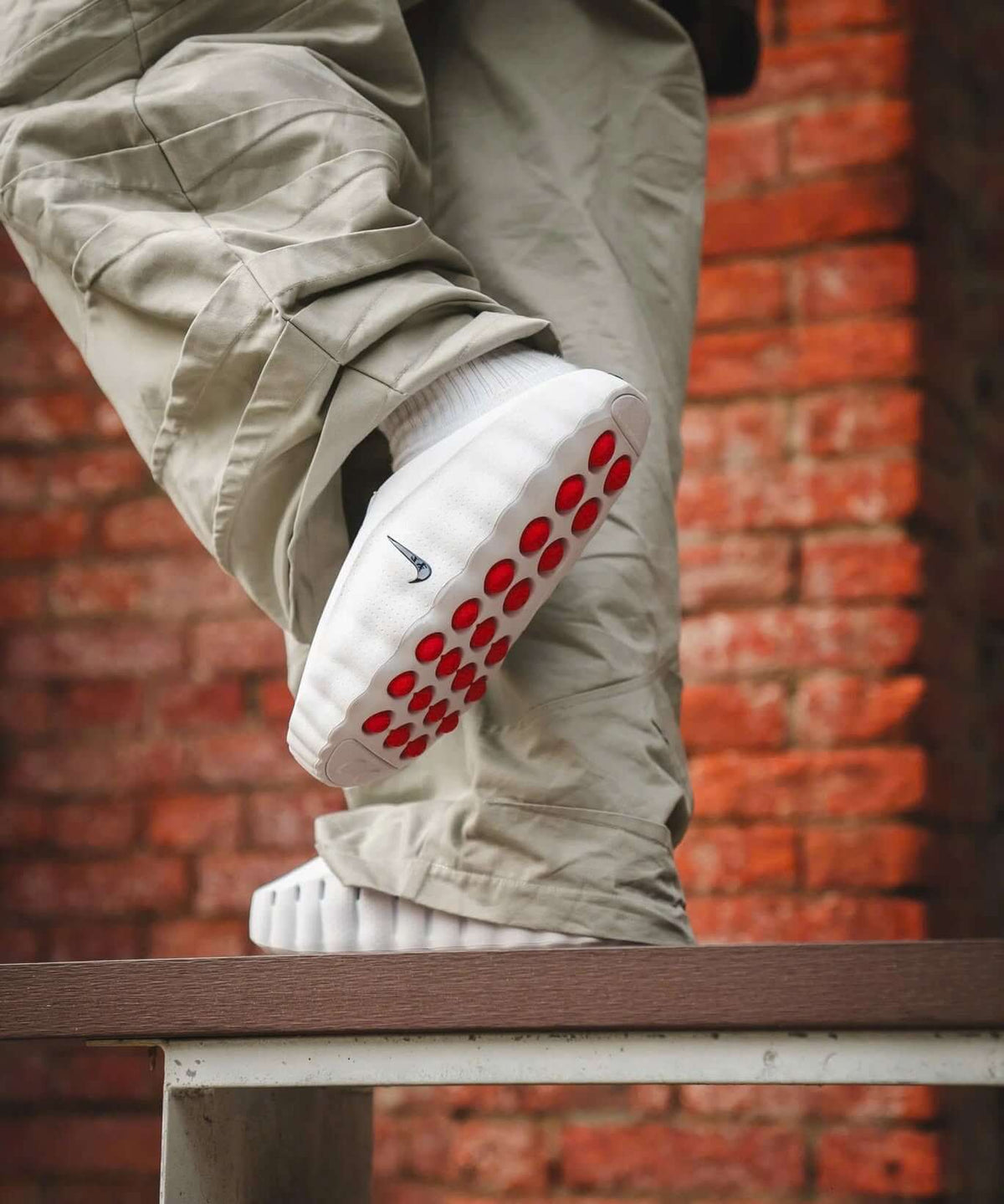 Nike Mind 001 Slide White Speed Red