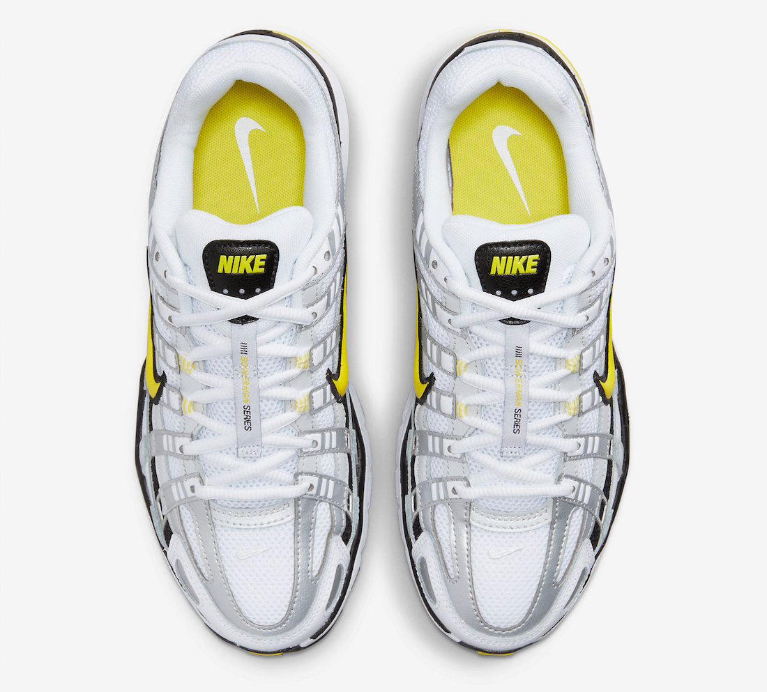Nike P-6000 Metallic Platinum Opti Yellow (Women's) 3