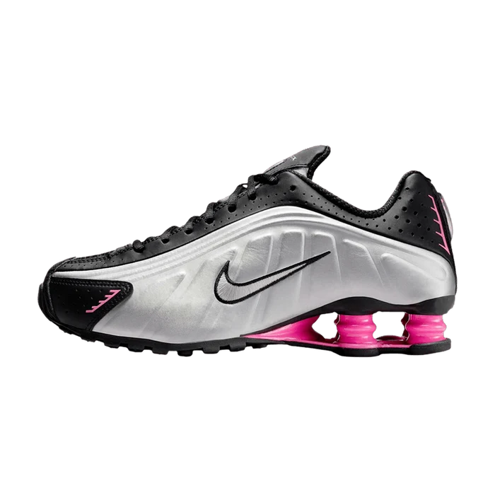 Nike Shox R4 Black Metallic Silver Pinksicle (Women's) (AR3565-012) | Gratis Verzending
