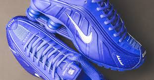 Nike Shox R4 Racer Blue Metallic Silver
