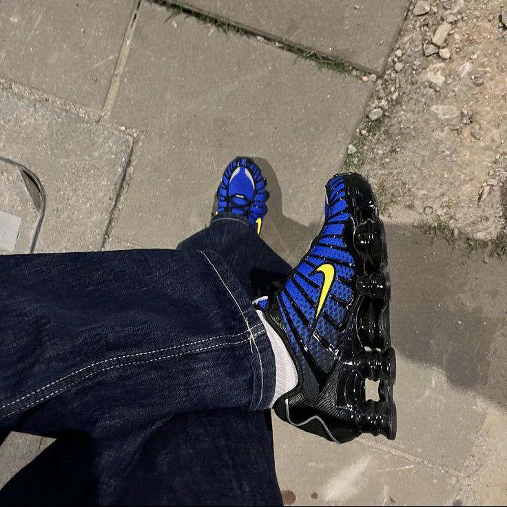 Nike Shox TL Schwarz Lyon Blau Varsity Maisgelb