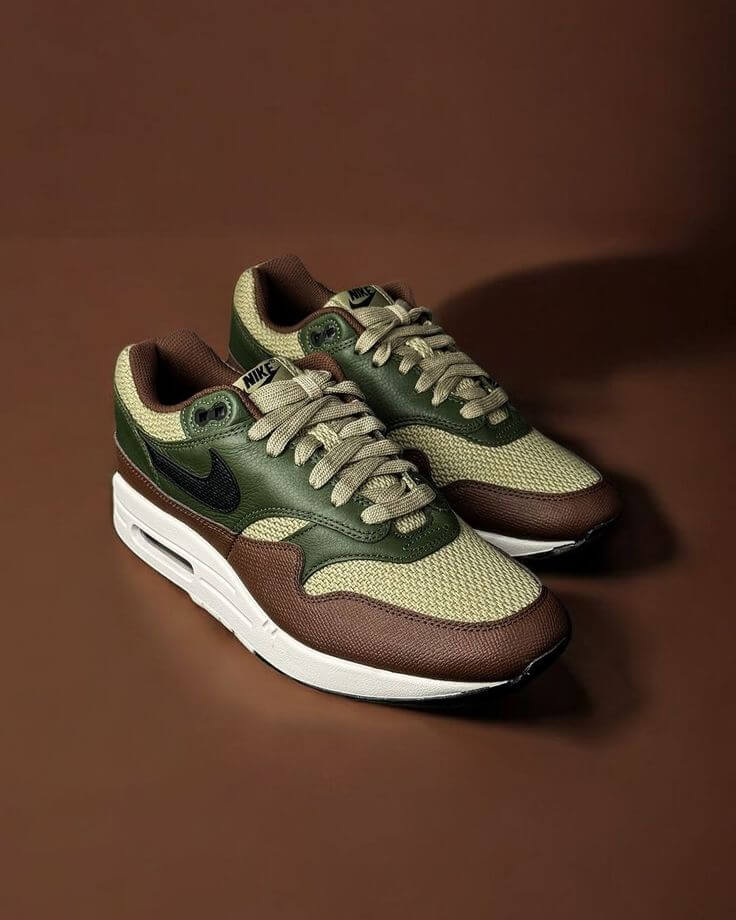 Nike Air Max 1 Essential PRM Neutral Olive Cacao Wow - SnrKickz