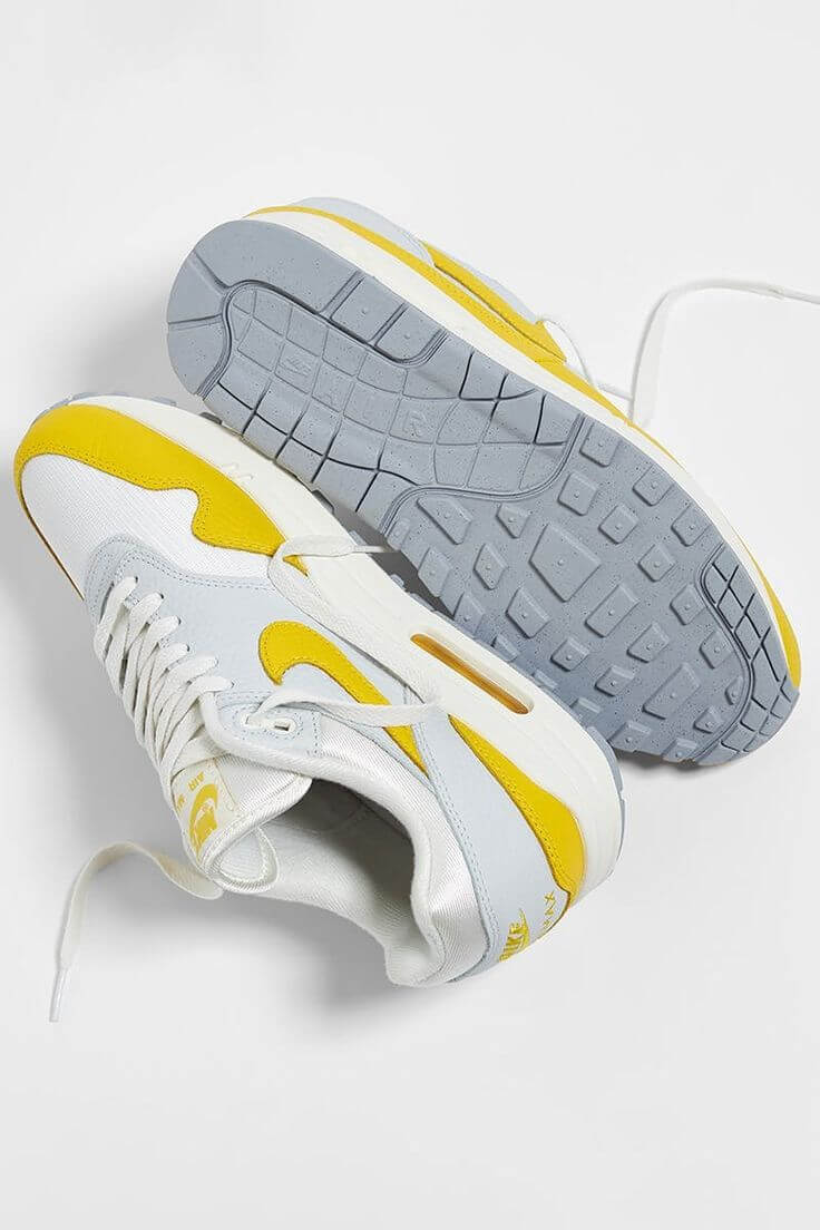 Nike Air Max 1 White Bright Yellow