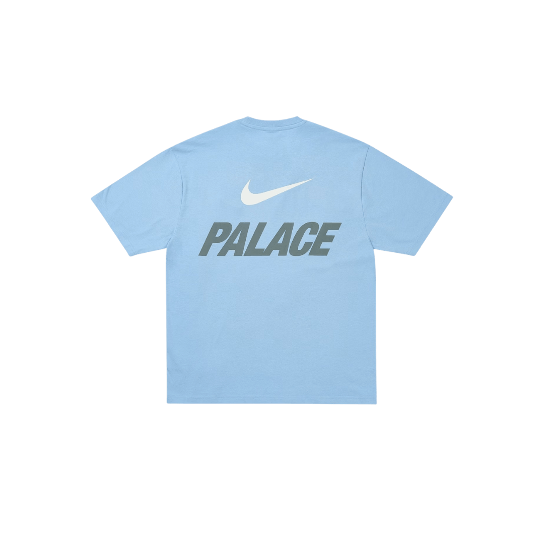 Palace x Nike Font Swoosh T-Shirt Sky Blue