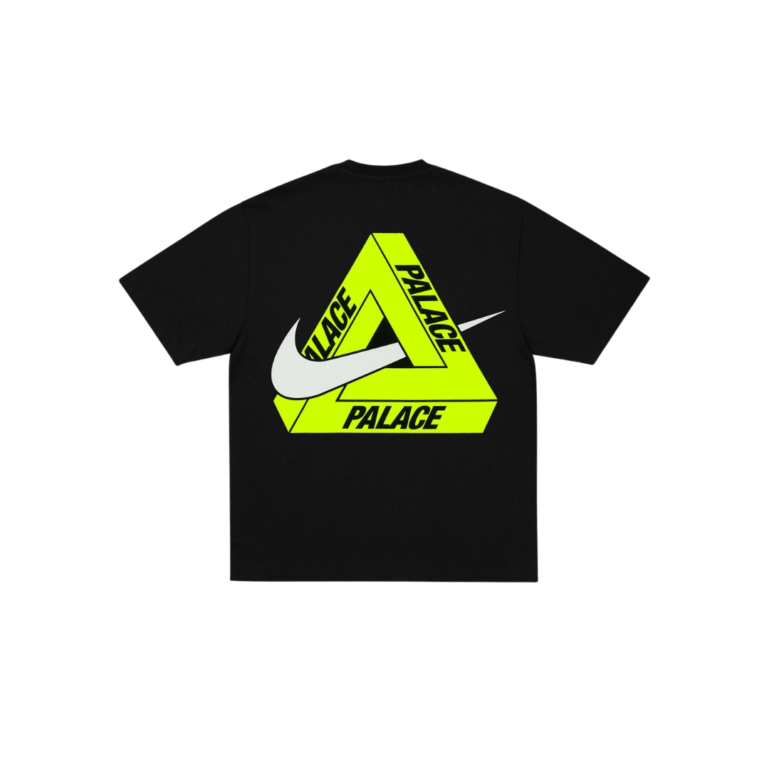 Palace x Nike Tri Swoosh T-Shirt Black/Yellow