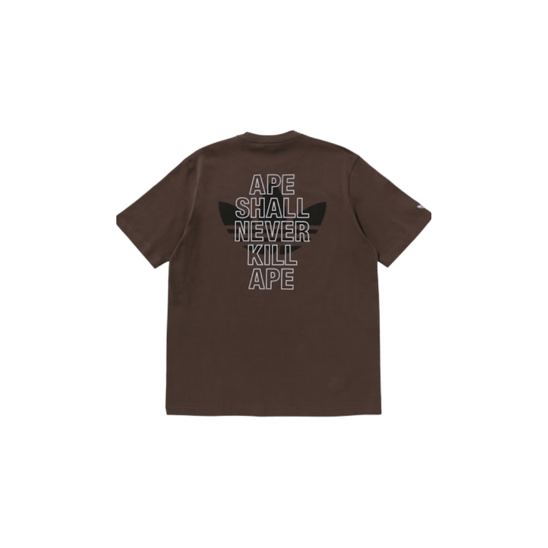 Adidas x BAPE Ape Head Tee Brown