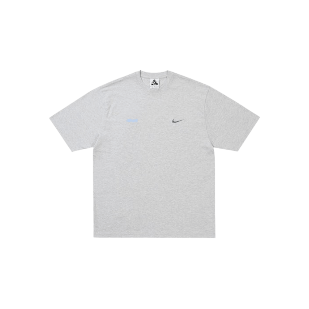 Palace x Nike Font Swoosh T-Shirt Grey Marl