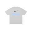Palace x Nike Font Swoosh T-Shirt Grey Marl
