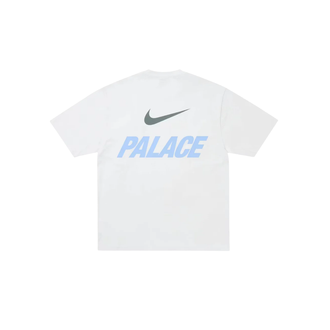 Palace x Nike Font Swoosh T-Shirt White