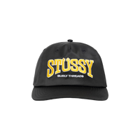 Stussy Mid Depth Burly Threads Snapback Black