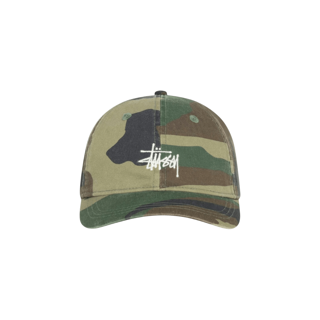 Stussy Basic Washed Cap Woodland Camo