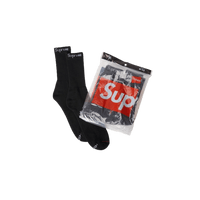 Supreme Hanes Socks (4 Pack) Black
