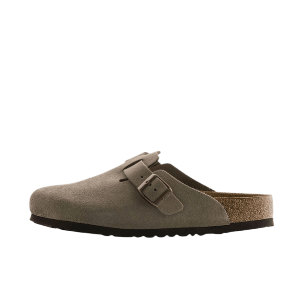 Birkenstock Boston Soft Footbed Suede Taupe