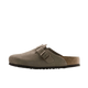 Birkenstock Boston Soft Footbed Suede Taupe