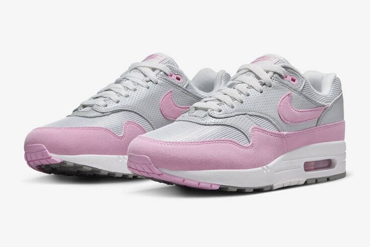 Nike Air Max 1 '87 Metallic Platinum Pink Rise - SnrKickz