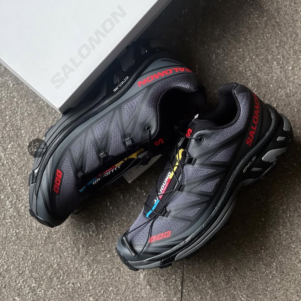 Salomon XT-6 JJJJound Black Fiery Red