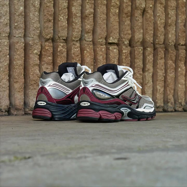 Saucony ProGrid Omni 9 Tomorrow, Meet Yesterday Pack Tan Maroon