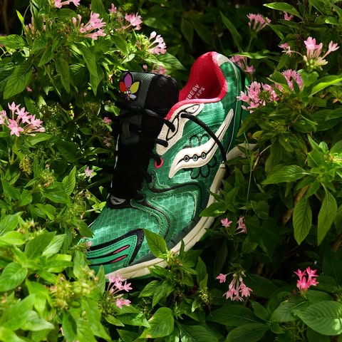 Saucony ProGrid Triumph 4 Jae Tips Flowers Grow Uptown Sugar Maple