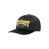 Stussy Mid Depth Burly Threads Snapback Black | Snrkickz