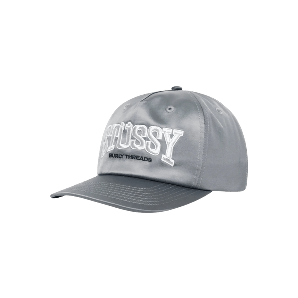 Stussy Mid Depth Burly Threads Snapback Grey