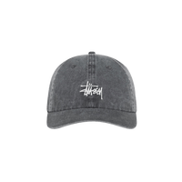 Stussy Washed Basic Cap Cap Washed Charcoal | Snrkickz 