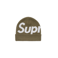 Supreme Big Logo Beanie (FW24) Olive