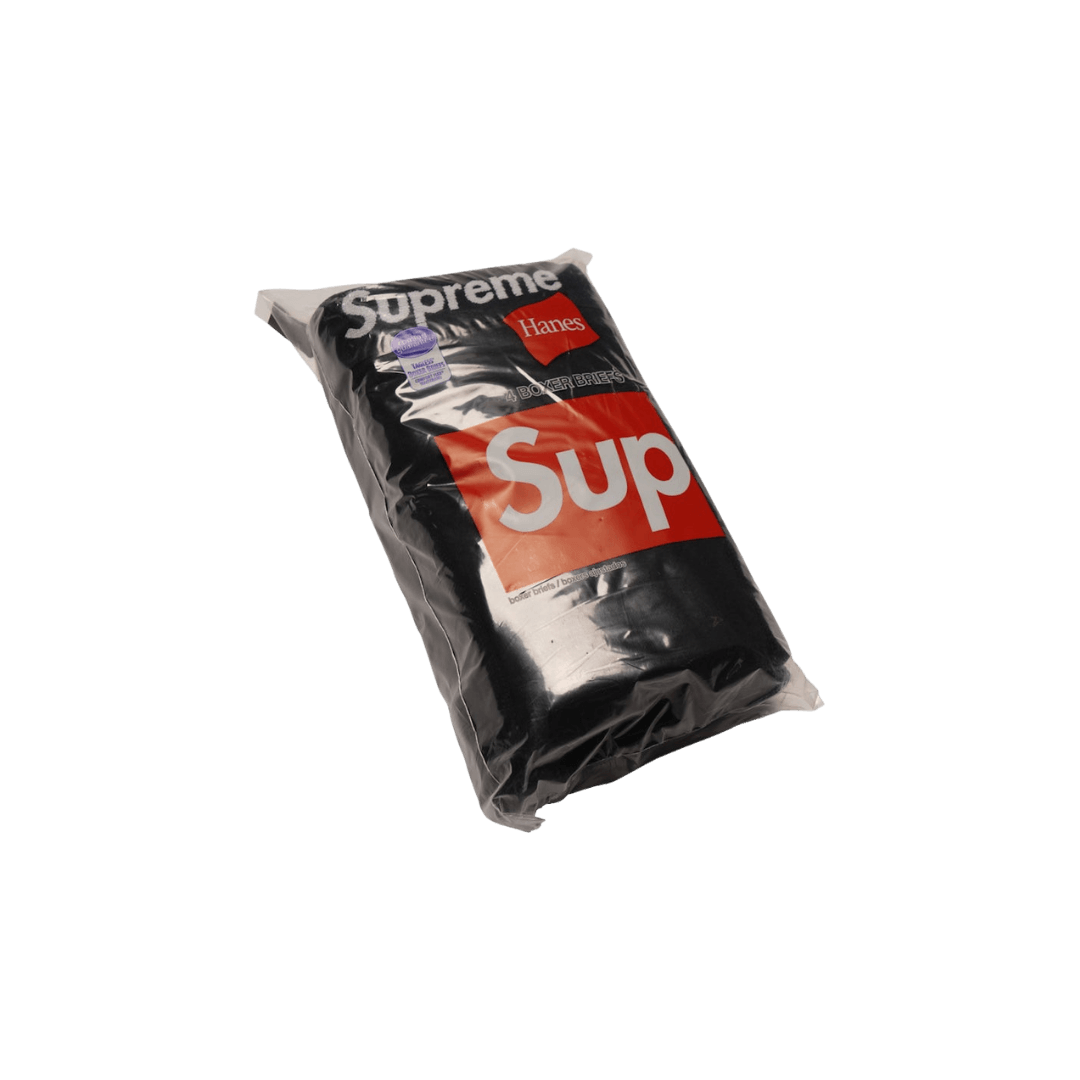 Supreme Hanes Boxer Briefs (4 Pack) Black | Snrkickz 2