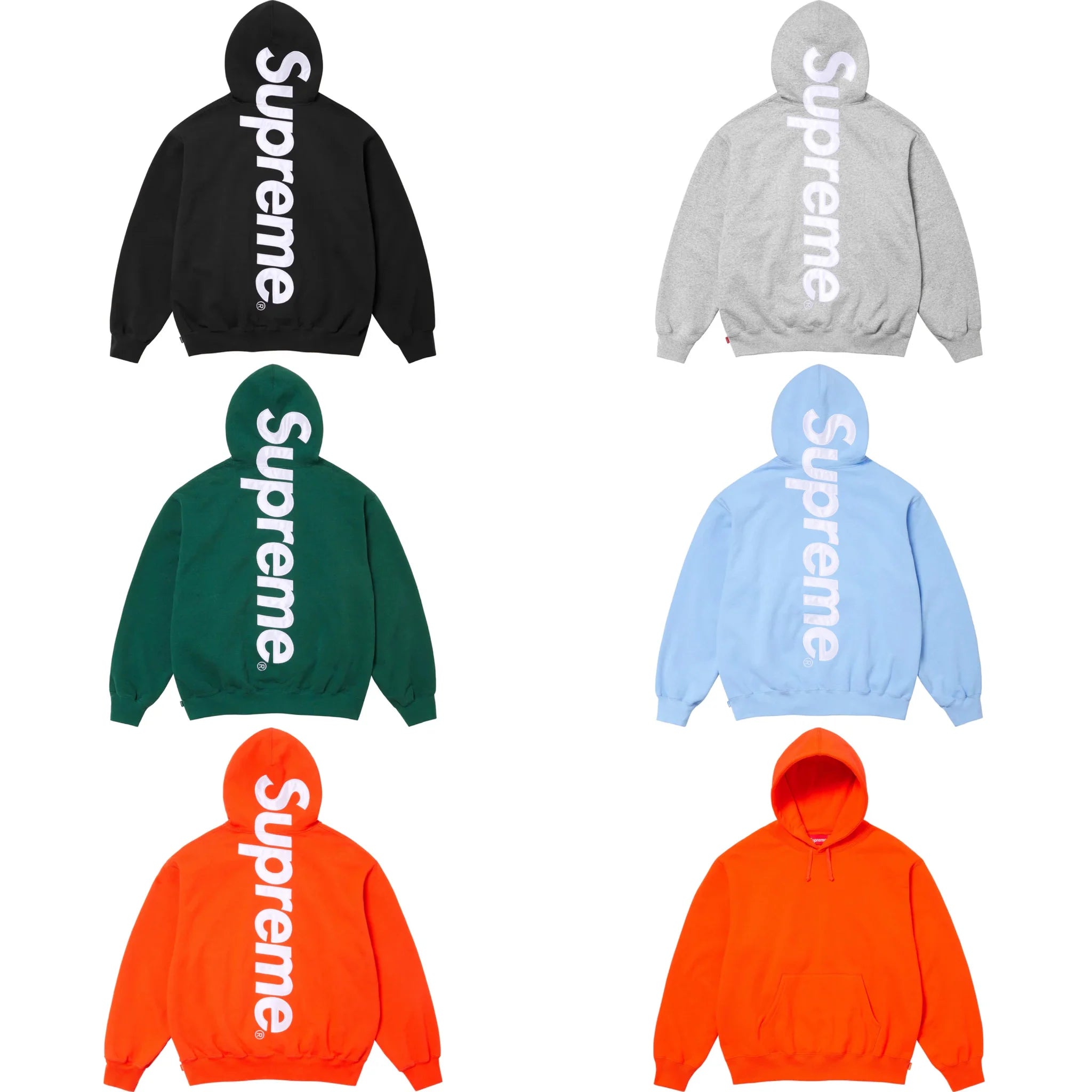 Supreme Satin Applique Hooded Sweatshirt (FW24) Dark Green | Snrkickz