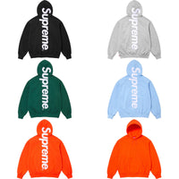 Supreme Satin Applique Hooded Sweatshirt (FW24) Dark Green | Snrkickz