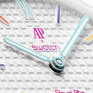 Swatch x Audemars Piguet Bioceramic Royal Pop Huit Blanc | Snrkickz 7