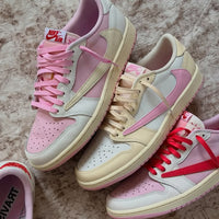Travis Scott x Air Jordan 1 Low OG 'Sail & Shy Pink' - Pink Pack Snrkickz 3
