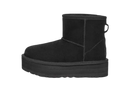 UGG Classic Mini Platform Boot Black (Kids) (1143700K-BLK) | Snrkickz