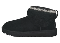 UGG Classic Ultra Mini Maxi Curly Boot Black (Women's) (1158263-BLK) | Snrkickz