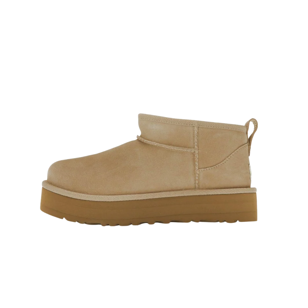 UGG Classic Ultra Mini Platform Boot Sand (Kids) (1157791K-SAN) | Snrkickz