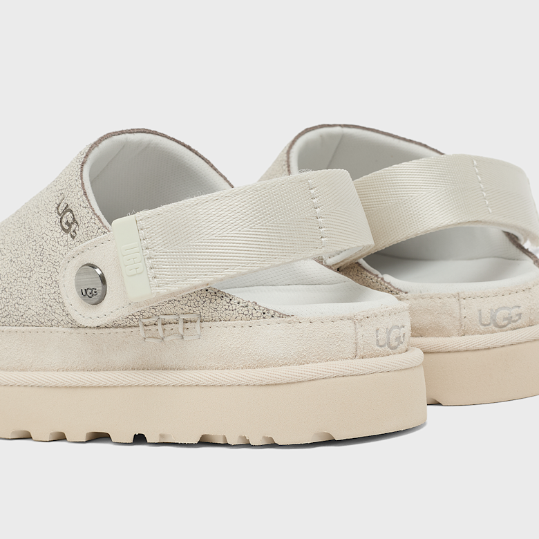 UGG Goldenstar Crackle Clog Crackle White (1177853-CRCK) | Snrkickz 6